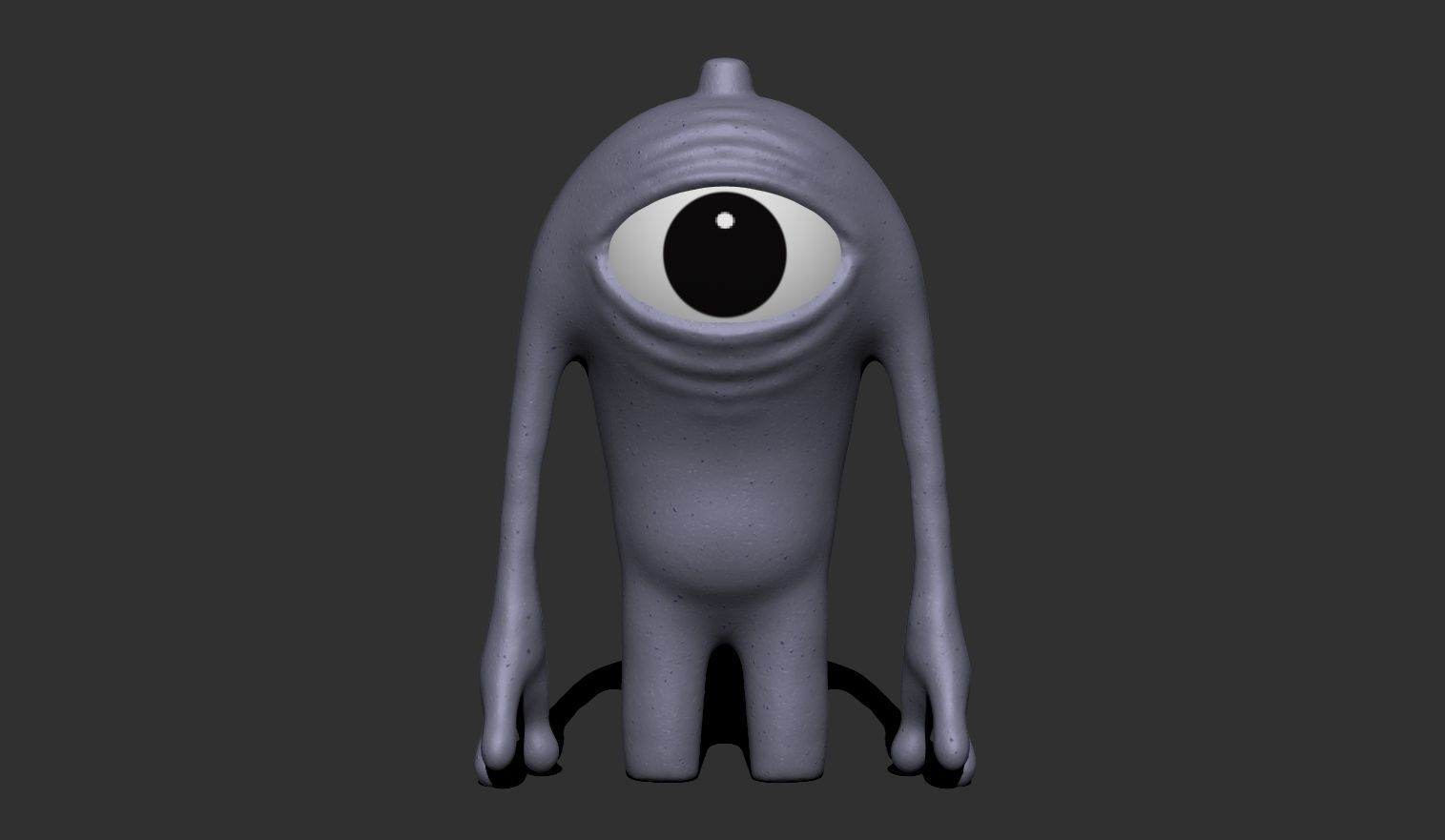 Cartoon character monster 3D print model_12