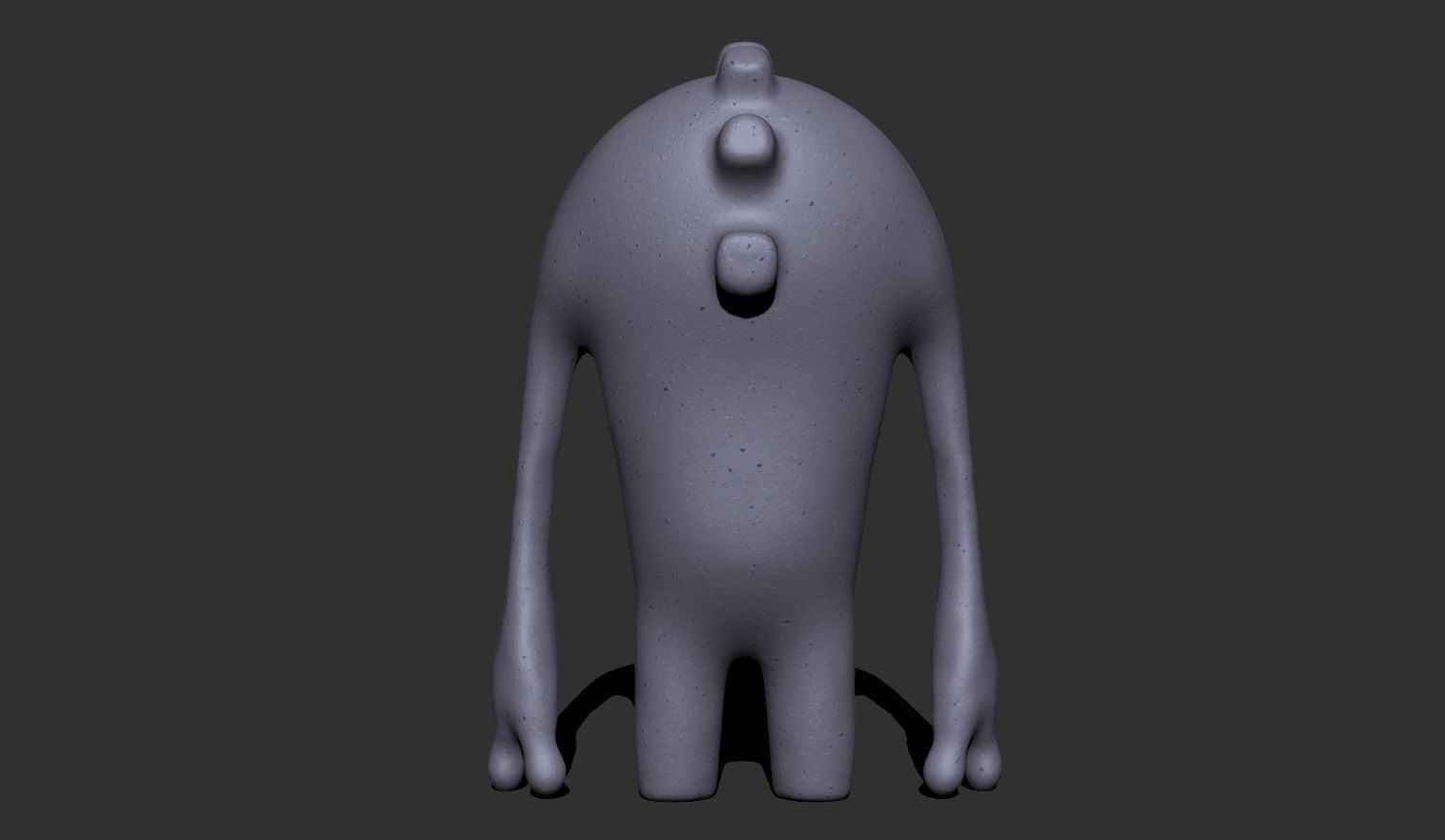 Cartoon character monster 3D print model_11