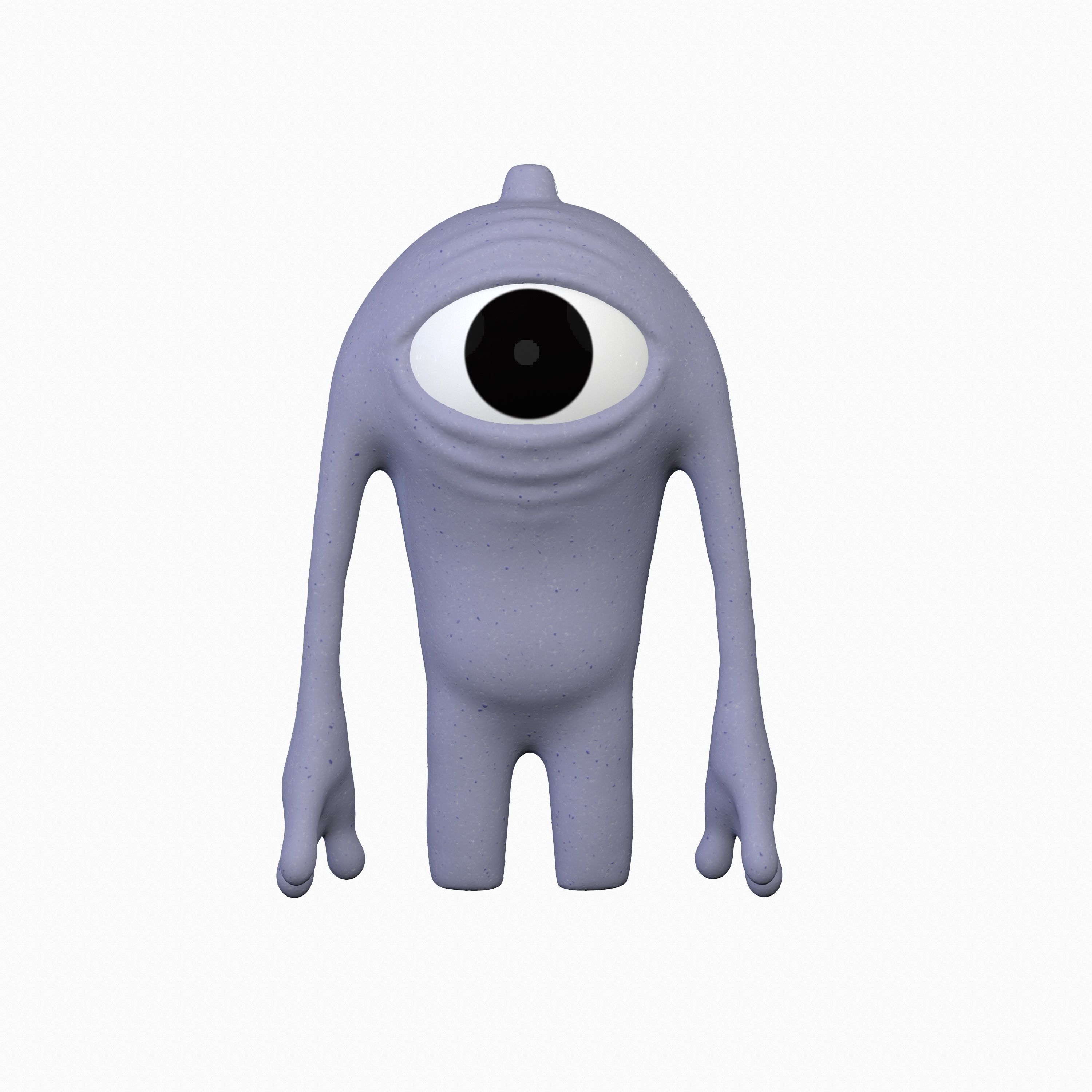 Cartoon character monster 3D print model_0