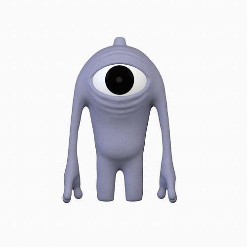 Cartoon character monster 3D print model