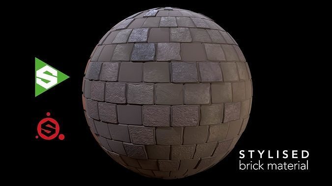 Slylised Brick Wall Material Texture