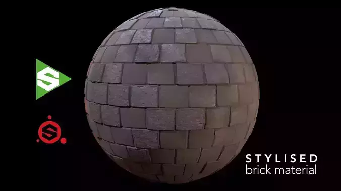 Slylised Brick Wall Material Texture