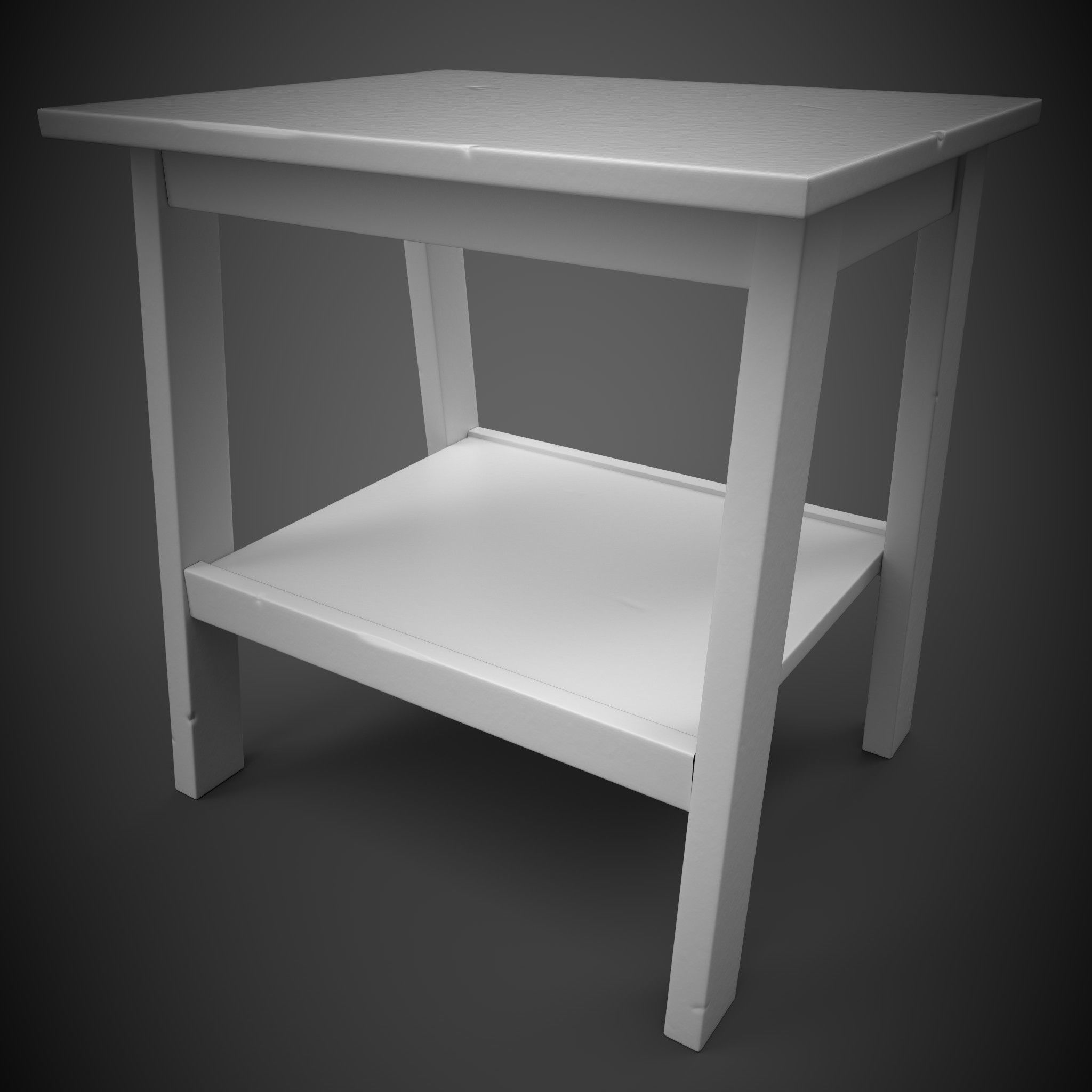 Side Table Low-poly 3D model_1