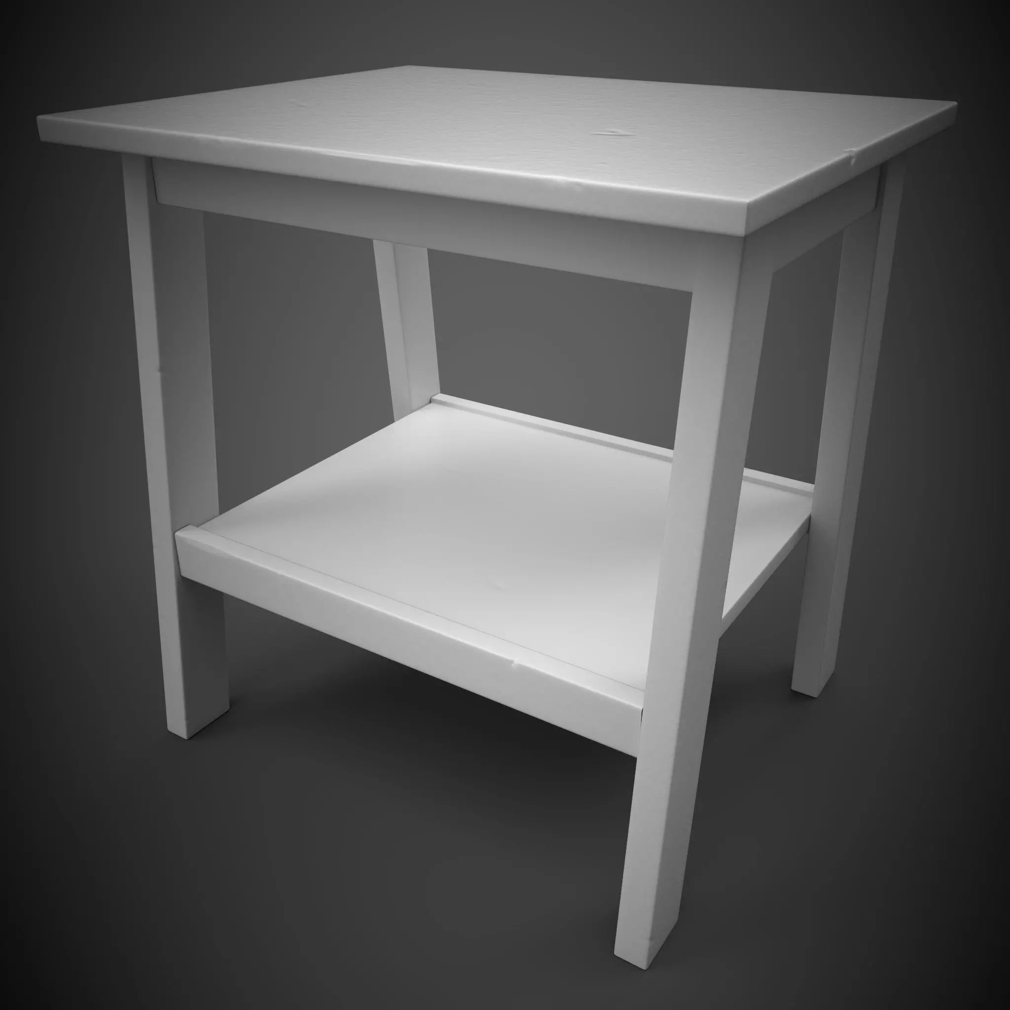 Side Table Low-poly 3D model_0