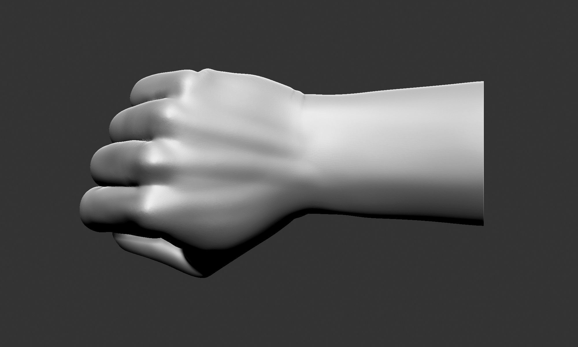 Fist Printable 3D print model_3