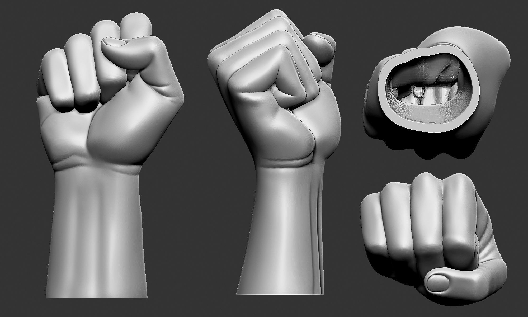 Fist Printable 3D print model_2