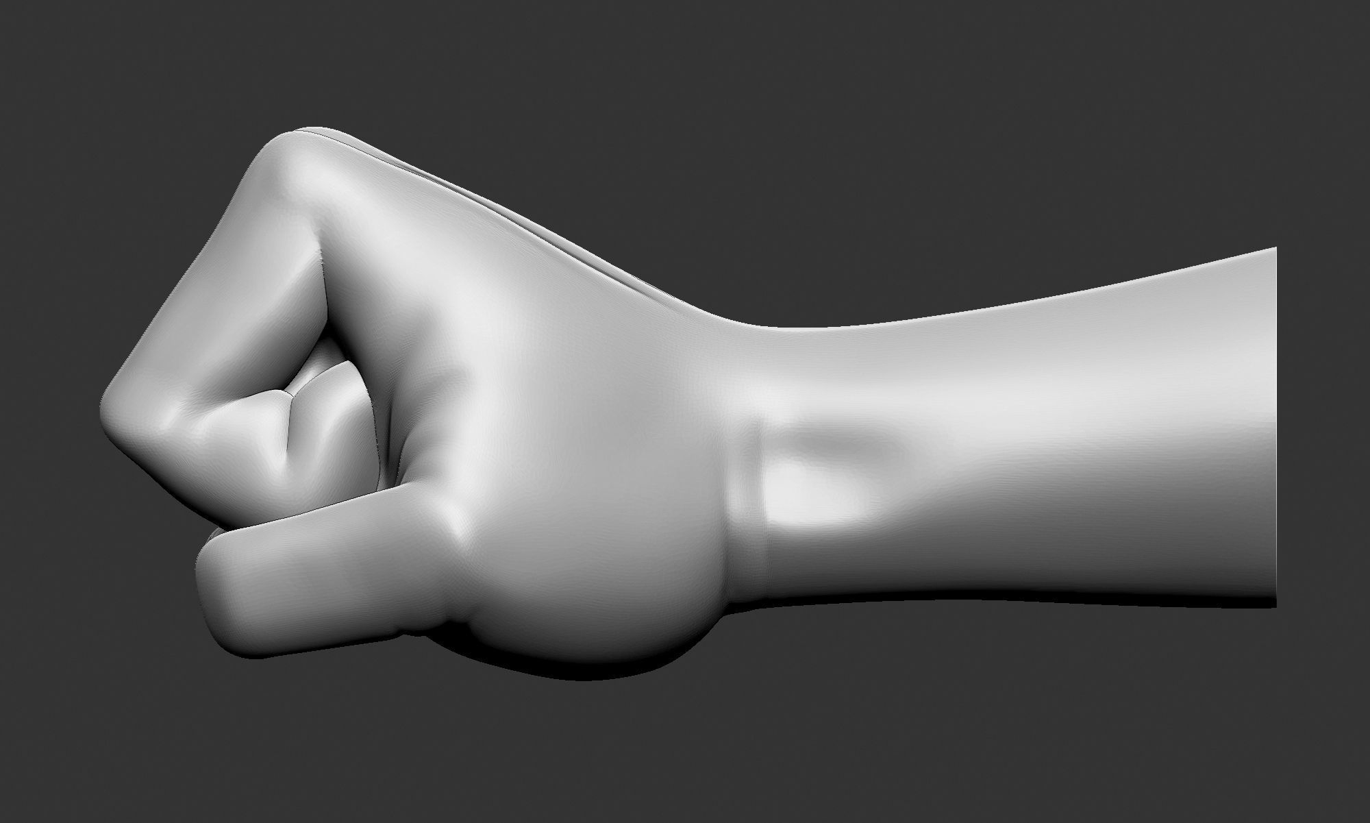 Fist Printable 3D print model_4