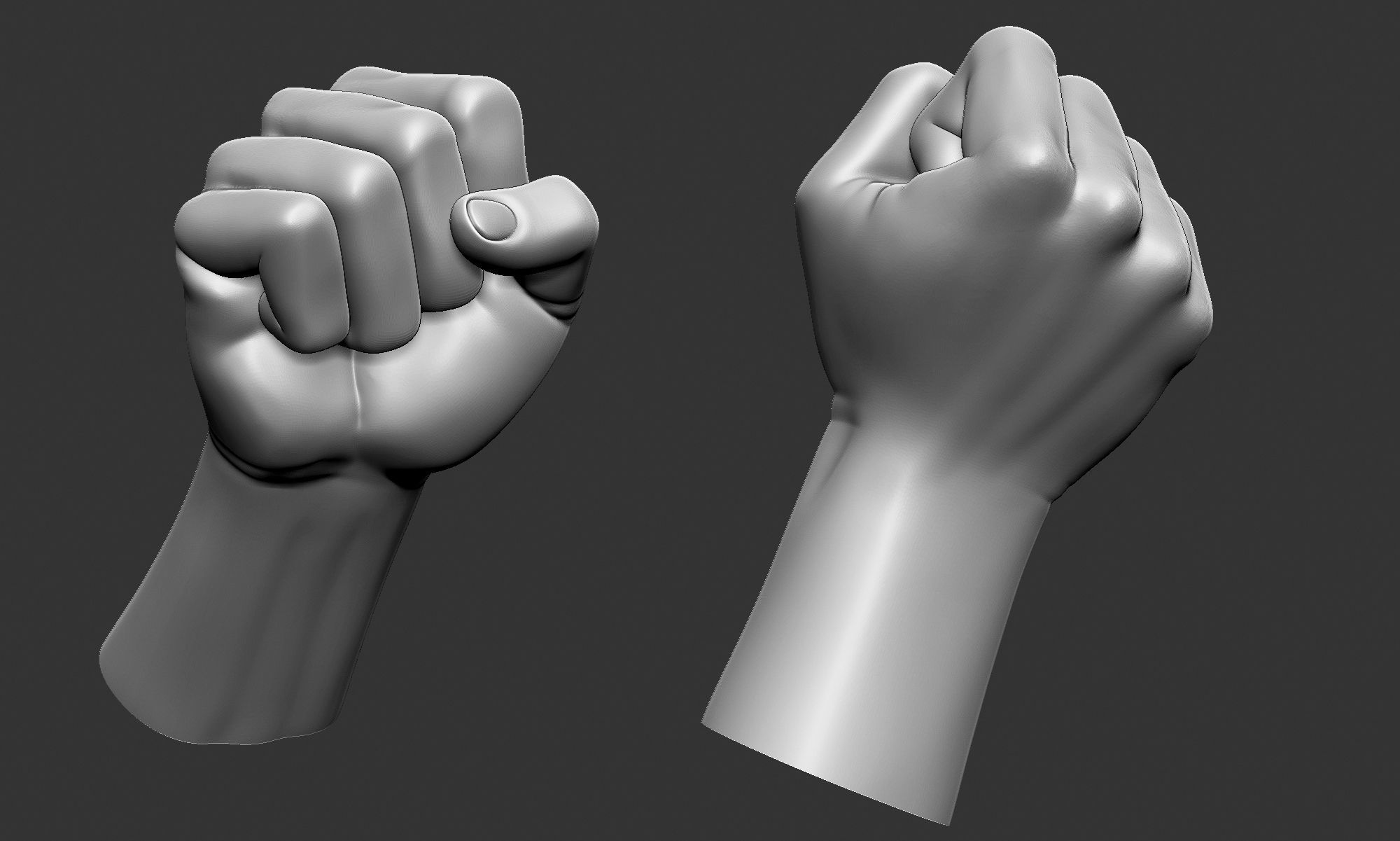 Fist Printable 3D print model_1