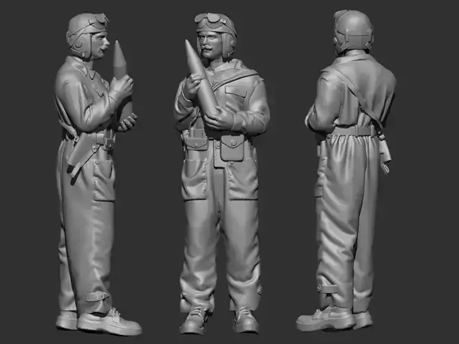 USA Mechanic 02   3D print model