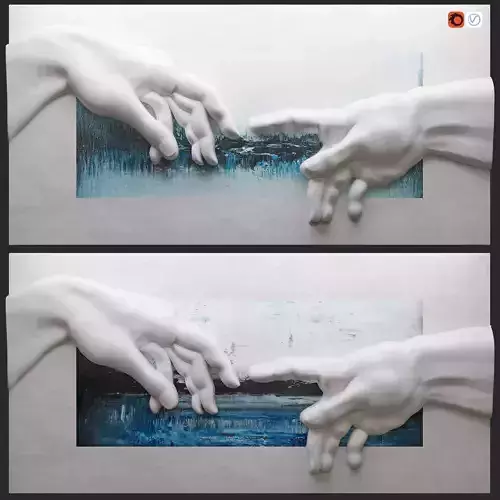 Creation of Adam by Michelangelo  3