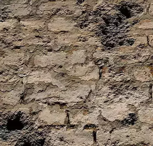 Damaged Brick Wall PBR Texture