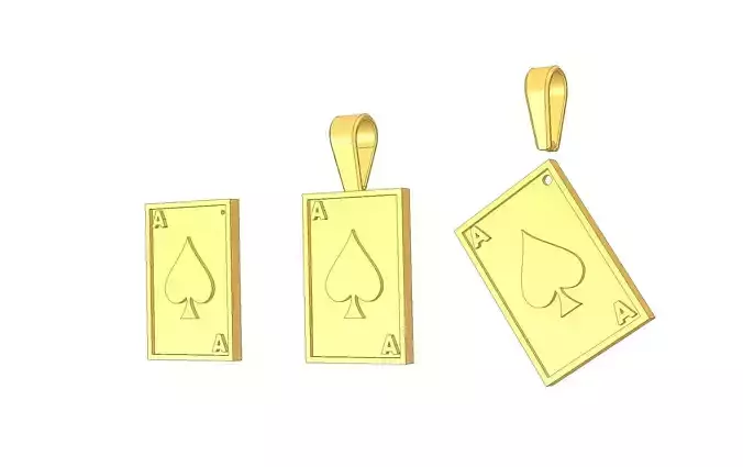 Ace of Spades Pendant and Keychain
