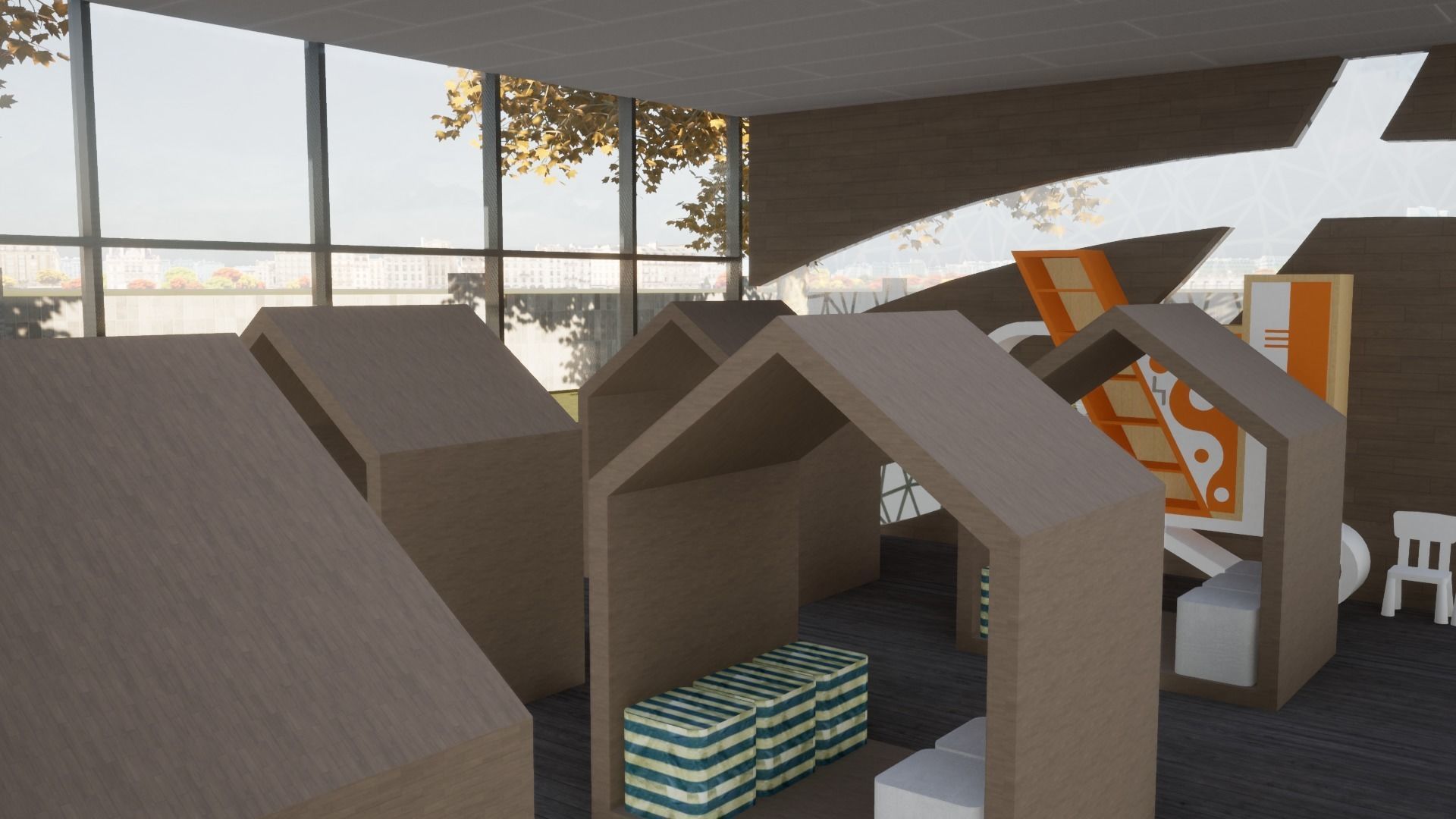 Revit Primary School and Kindergarten 3D model_21