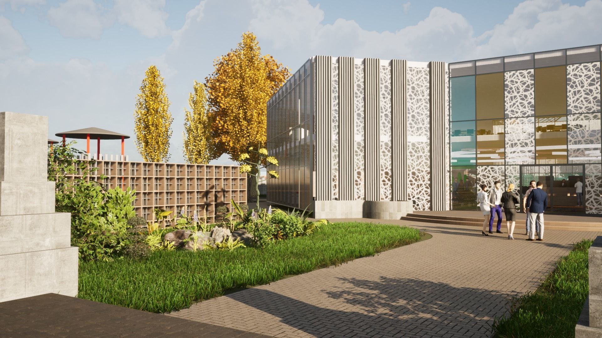 Revit Primary School and Kindergarten 3D model_3