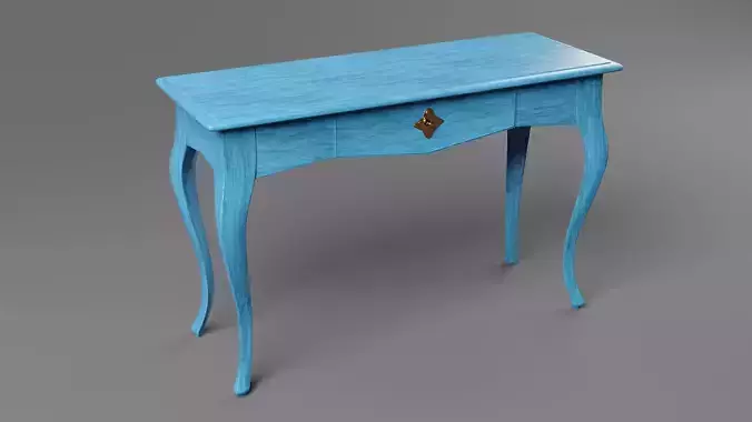 Blue Console Table