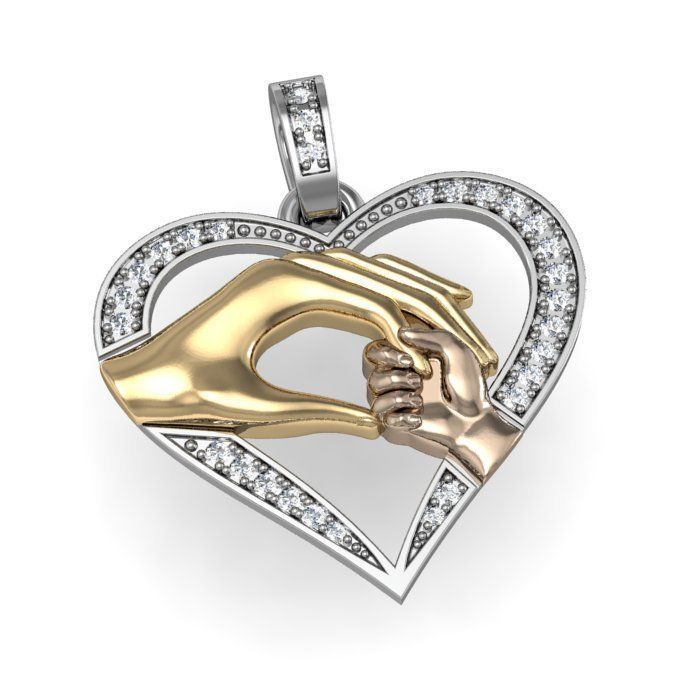 Pendant heart ready for 3d print 3D print model_1