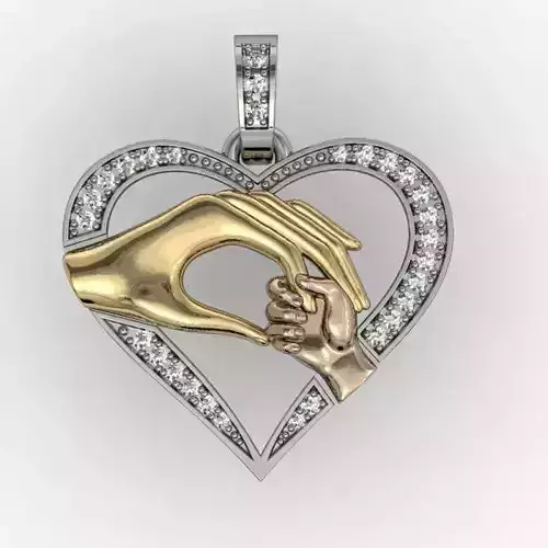 Pendant heart ready for 3d print