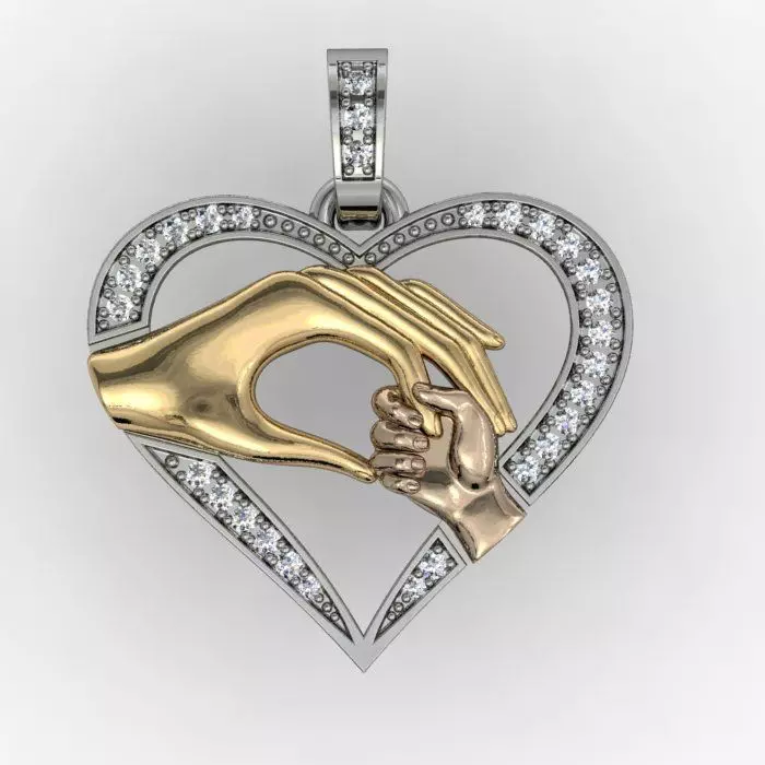 Pendant heart ready for 3d print 3D print model_0