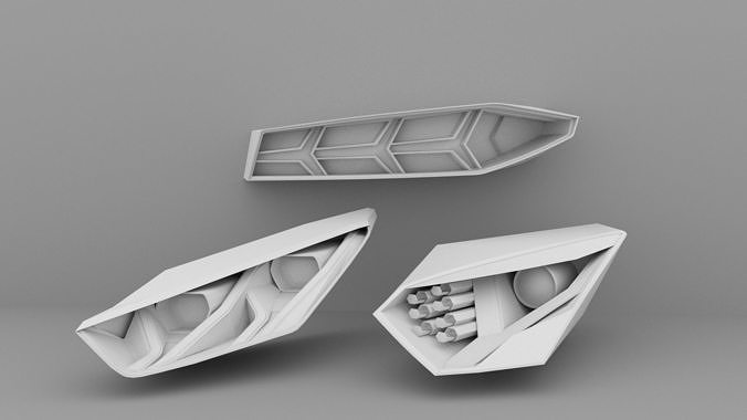 Headlights Rearlight Sport Car 02 3D print model
