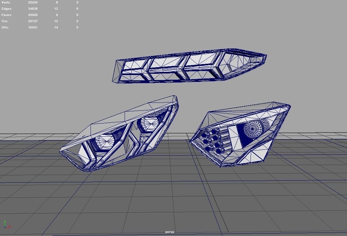 Headlights Rearlight Sport Car 02 3D print model_11