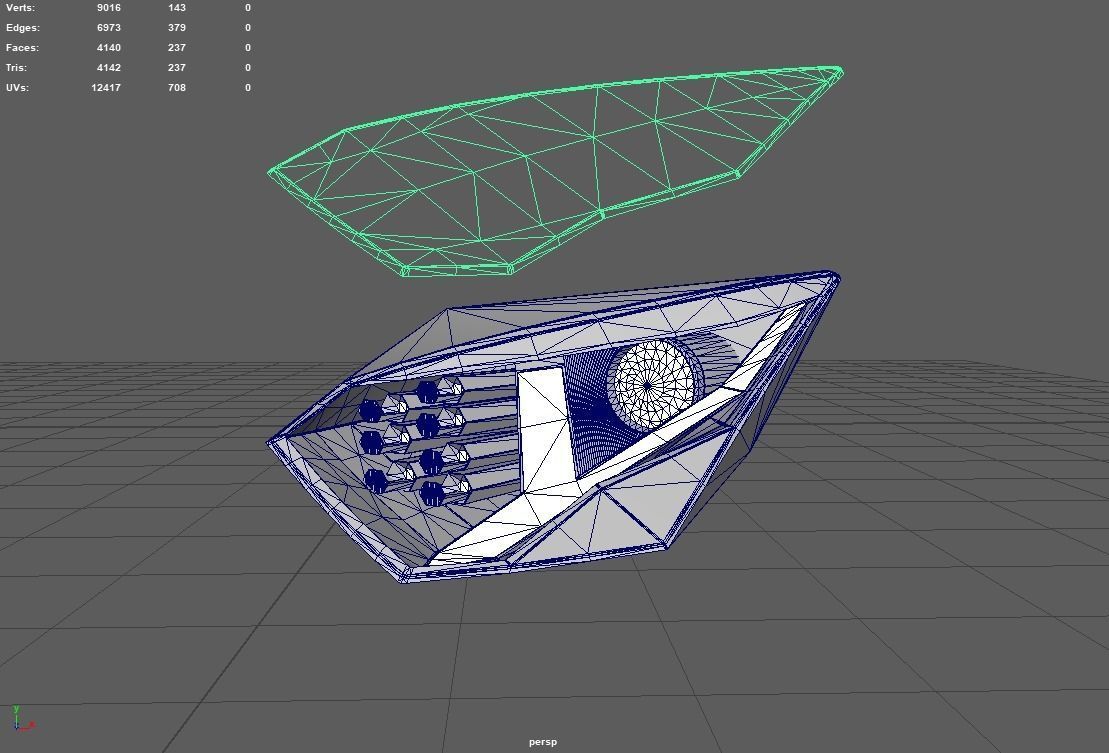 Headlights Rearlight Sport Car 02 3D print model_14