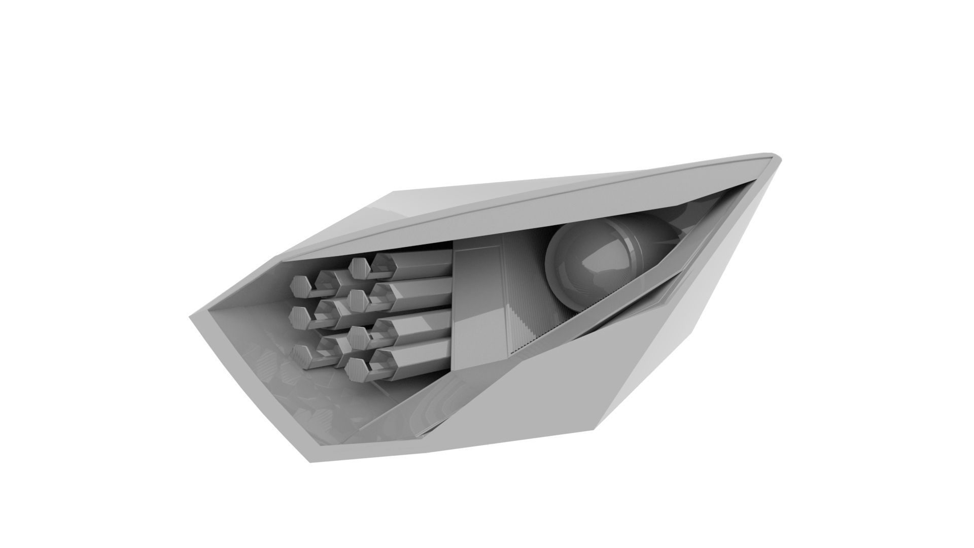 Headlights Rearlight Sport Car 02 3D print model_5