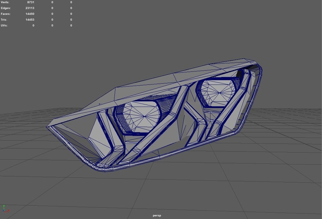 Headlights Rearlight Sport Car 02 3D print model_19