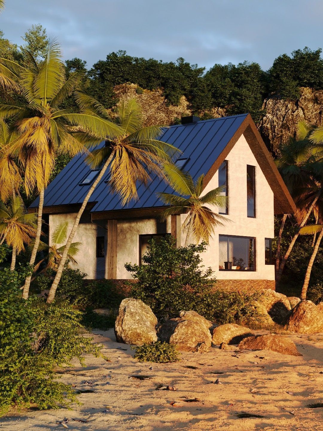 Beach Front Surf Chalet 3D model_8