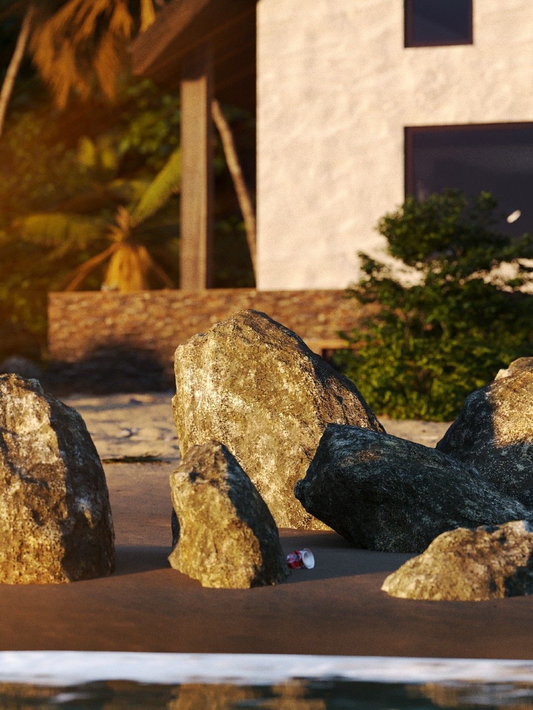 Beach Front Surf Chalet 3D model_10