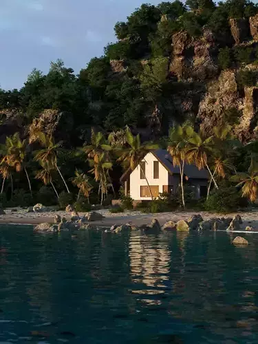 Beach Front Surf Chalet 3D model