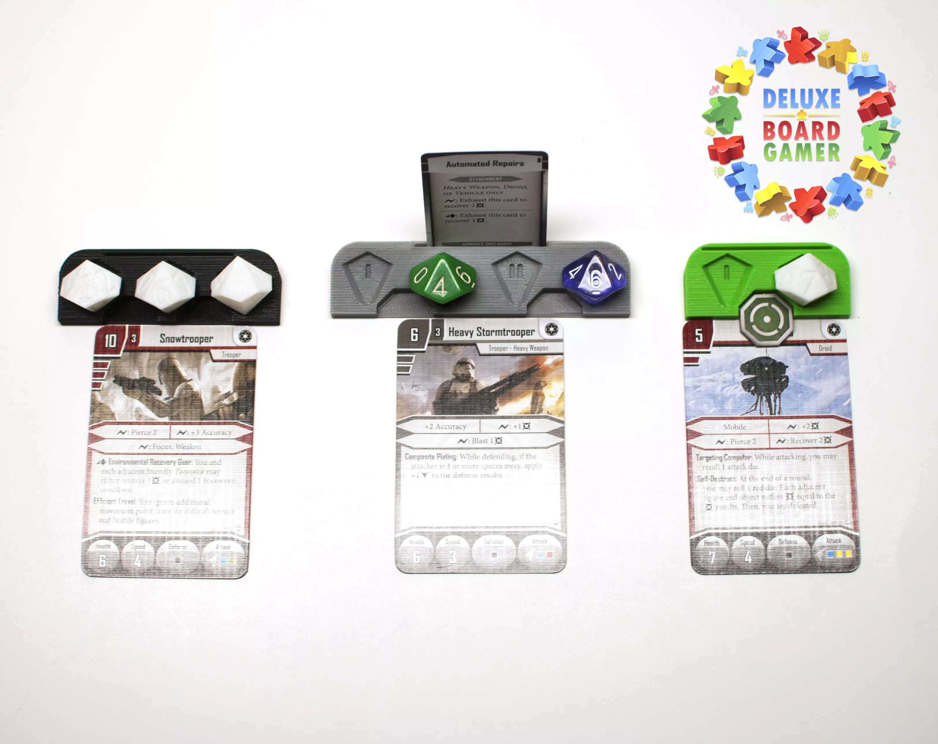 Imperial Assault Deployment Health Trackers and Bases 3D print model
