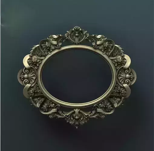3d STL file for CNC machine Decorative wall Mirror Photo Frame