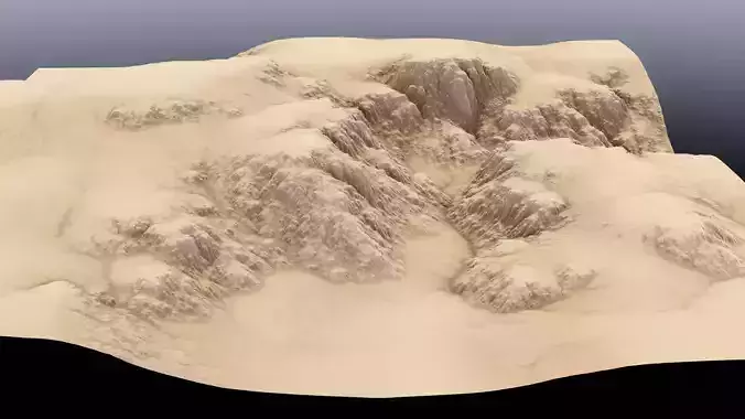 Canyon Cliff 03 3D model