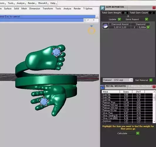 Ring ready for 3d print