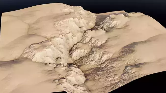 Canyon Cliff 04 3D model