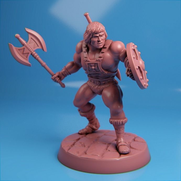 Classic He-Man figure  3D print model_3