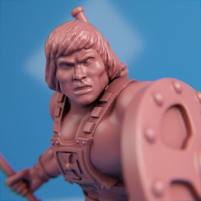 Classic He-Man figure  3D print model_4