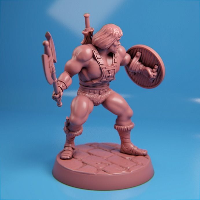 Classic He-Man figure  3D print model_2