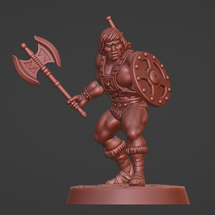 Classic He-Man figure  3D print model_6