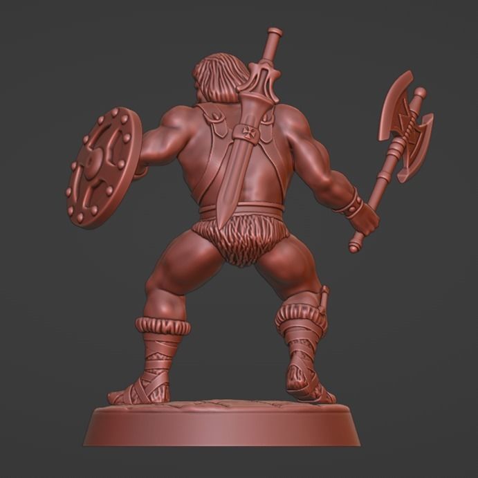 Classic He-Man figure  3D print model_8
