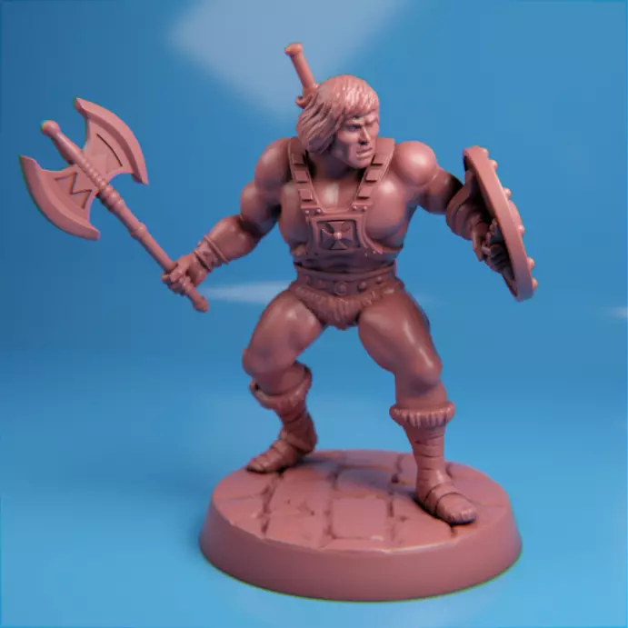 Classic He-Man figure  3D print model_0