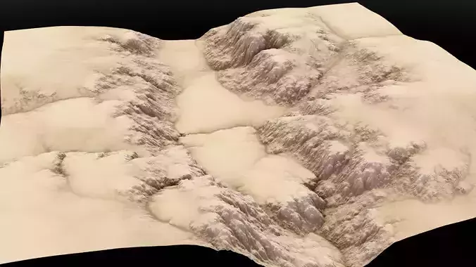 Canyon Cliff 05 3D model