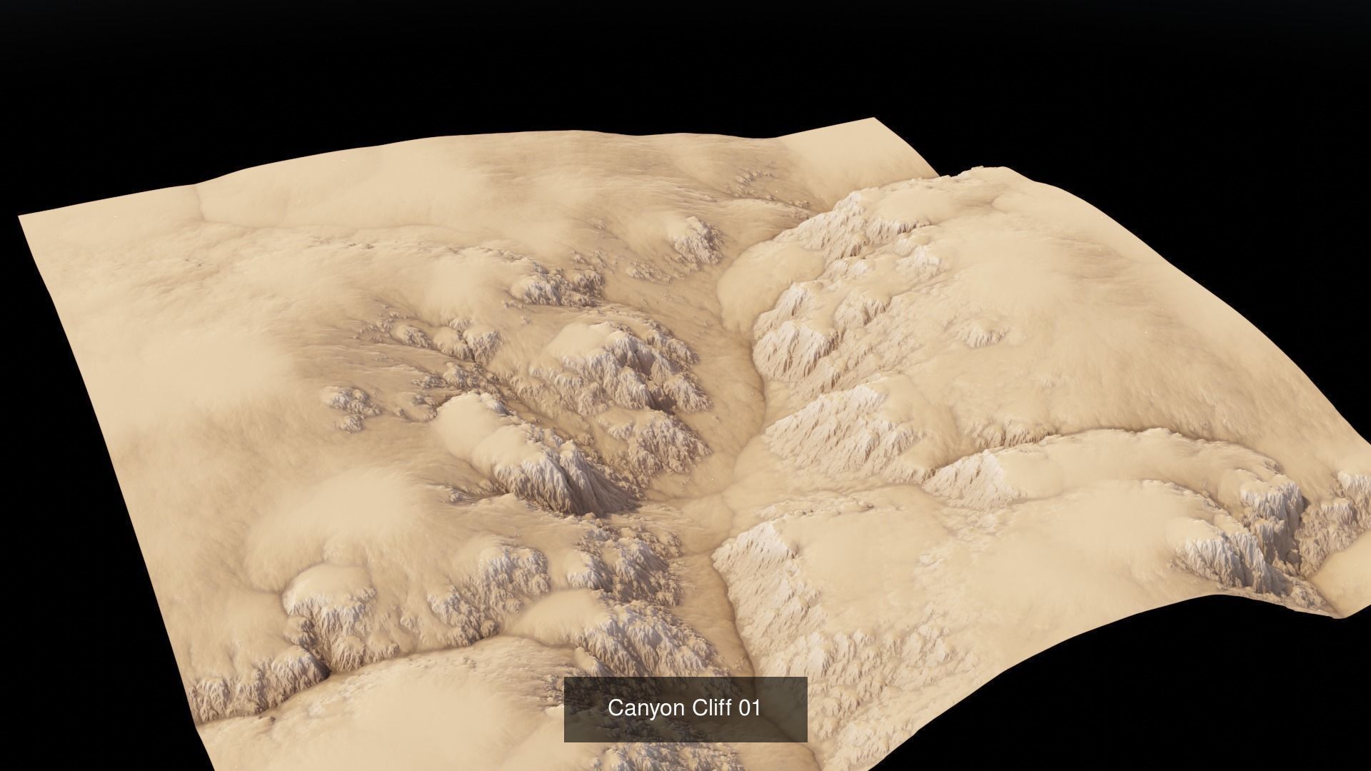 Canyon Cliff 3D Model Collection_1