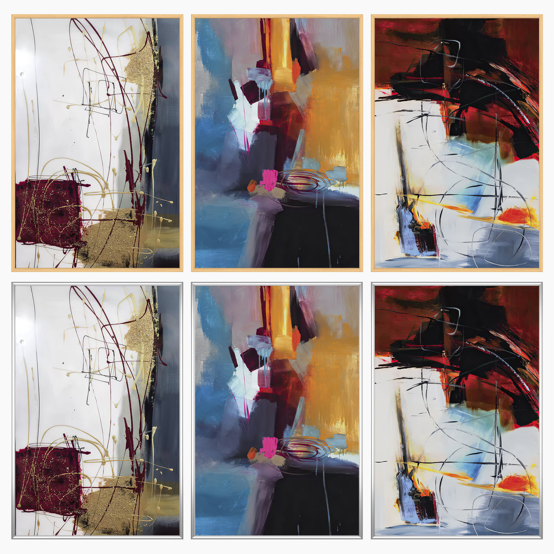 Wall Art Set 3385 3D model_2