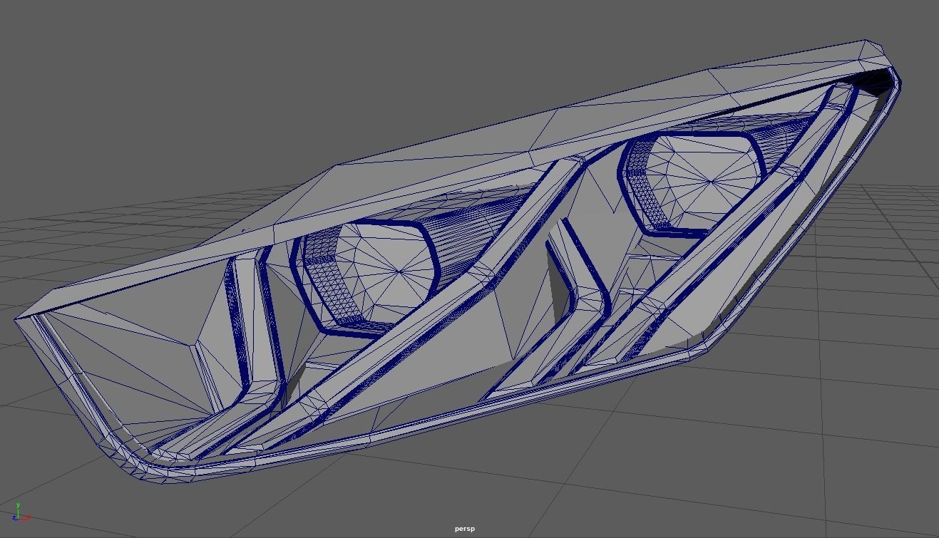 Headlights Sport Car 01 3D print model_6