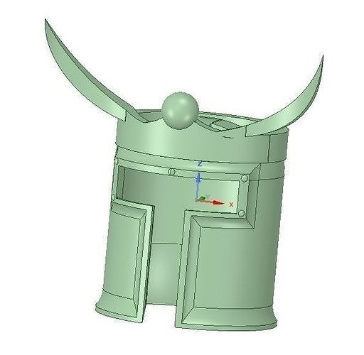Free Loki Inspired Helmet Free 3D print model