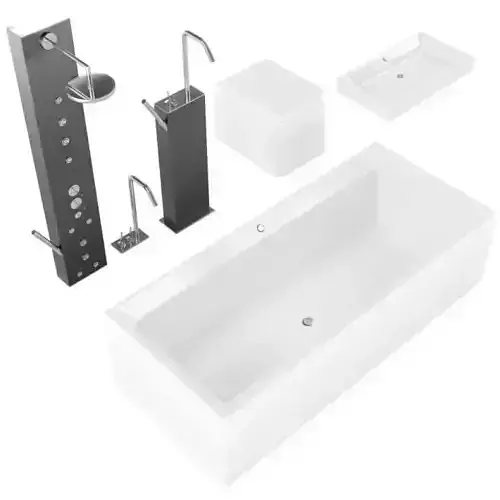 Modern Bathroom Fixtures Bath Tap Shower Sink