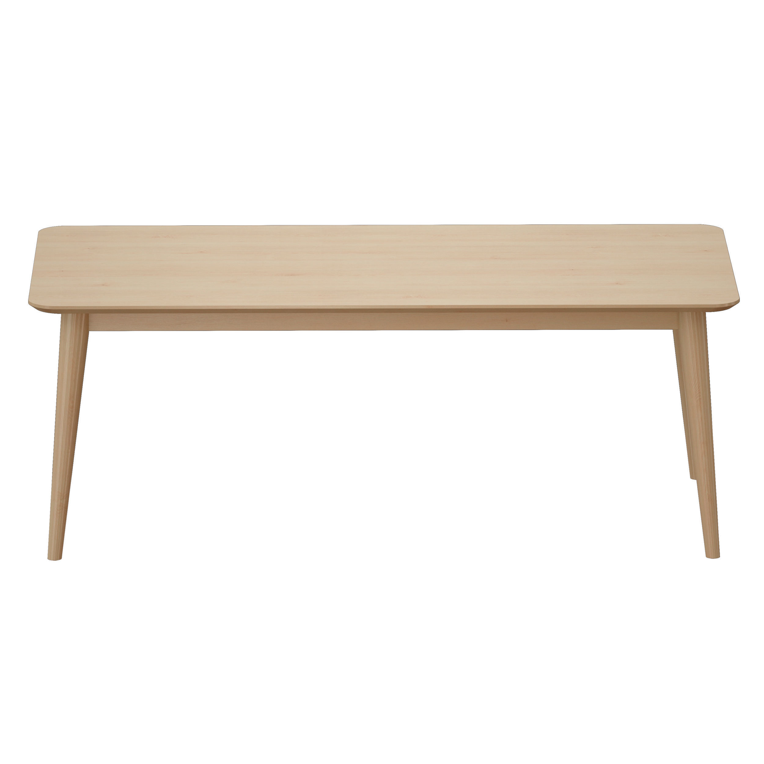 Tate Sand Extendable Midcentury Dining Table Crate and Barrel 3D model_5