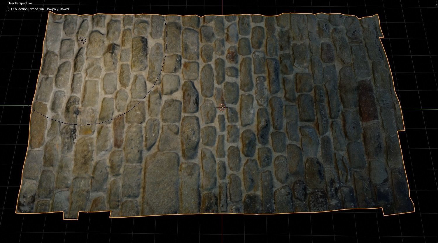 Stone Wall 3D Model Low-poly 3D model_17
