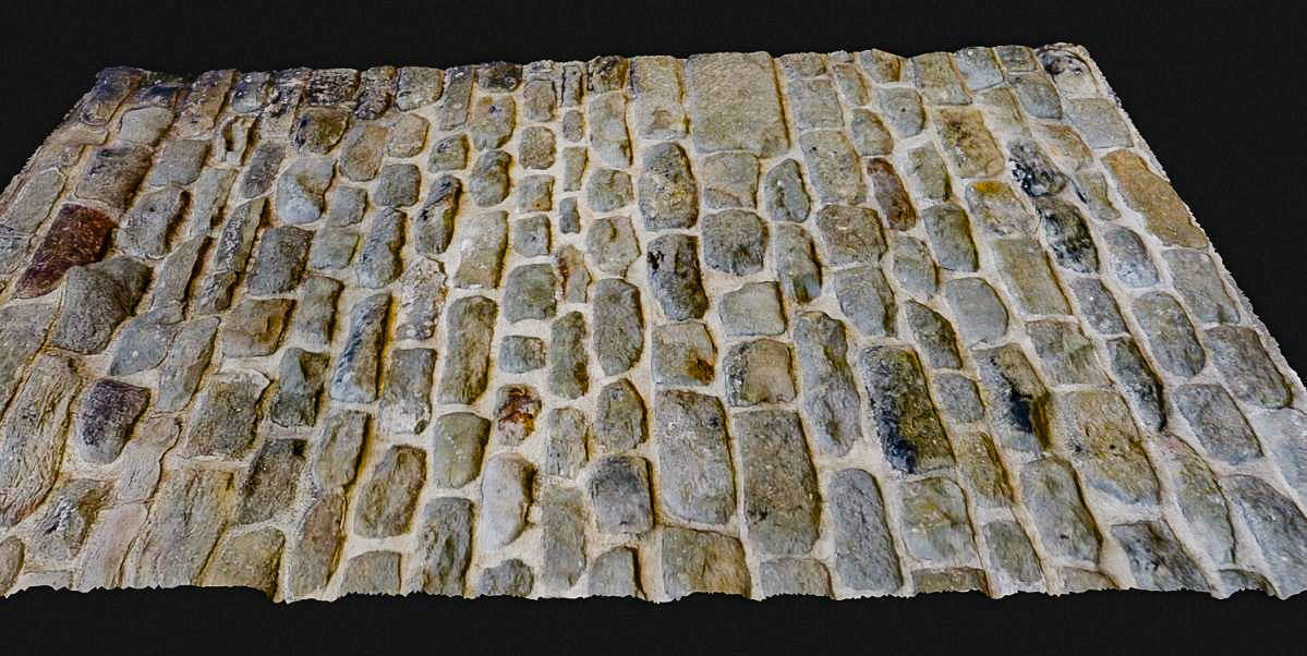 Stone Wall 3D Model Low-poly 3D model_5
